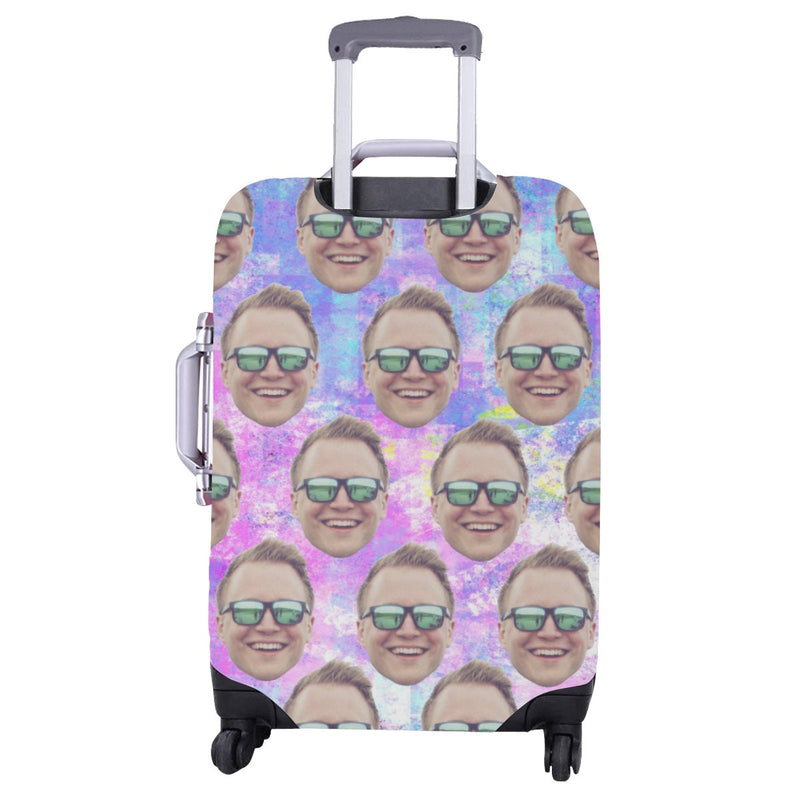 Personalized Luggage Cover, Custom Suitcase Cover, Custom Luggage Protective Print Cover, Tie Dye Luggage Cover