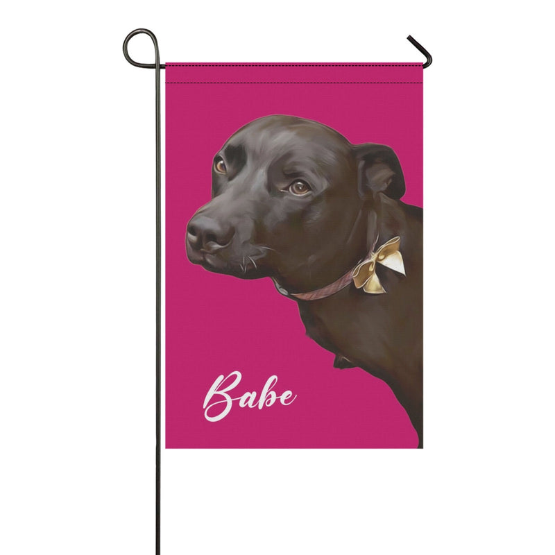 Custom Pet Garden Flag, Personalized Dog Portrait Garden flag, Dog Photo Garden Flag, Pet Photo Garden Flag