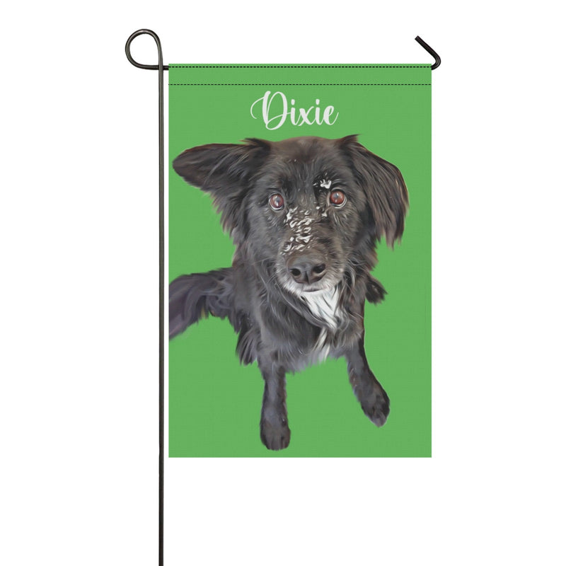 Custom Pet Garden Flag, Personalized Dog Portrait Garden flag, Dog Photo Garden Flag, Pet Photo Garden Flag