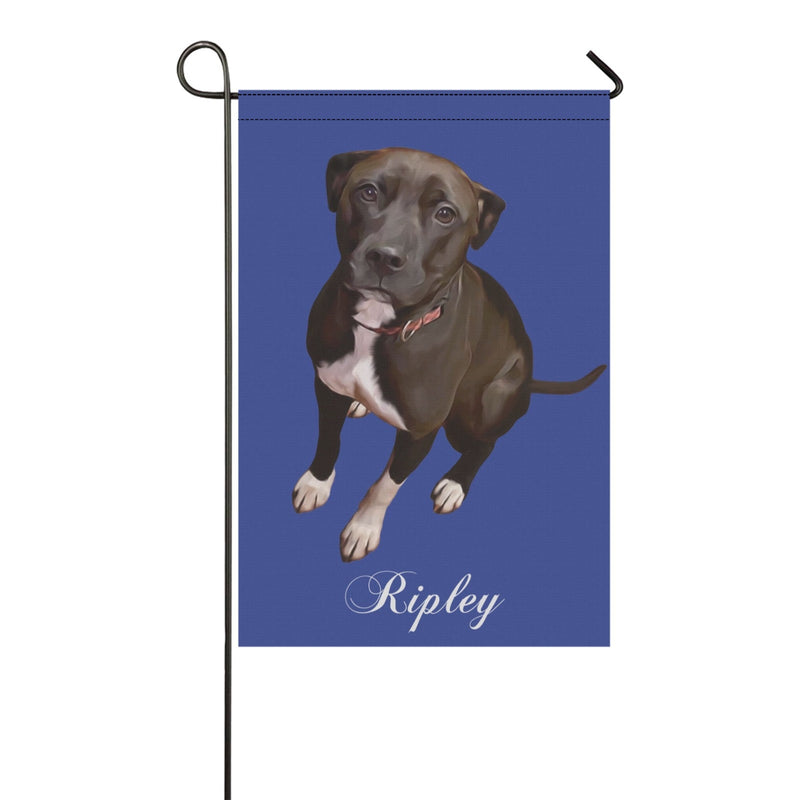 Custom Pet Garden Flag, Personalized Dog Portrait Garden flag, Dog Photo Garden Flag, Pet Photo Garden Flag