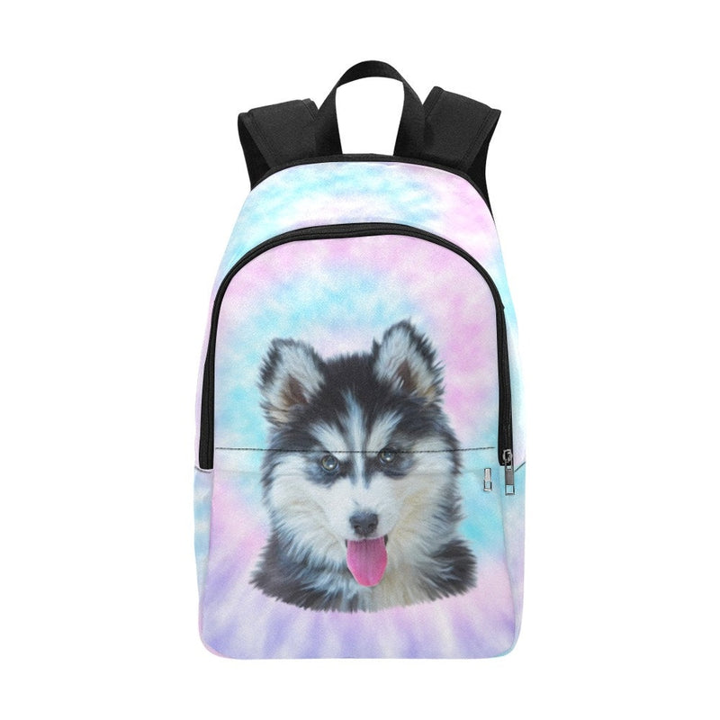 Custom Dog Photo Portrait Backpack, Custom Pet Photo Adult Tie Dye Backpack, Pet Photo Backpack, Custom Dog Photo Backpack