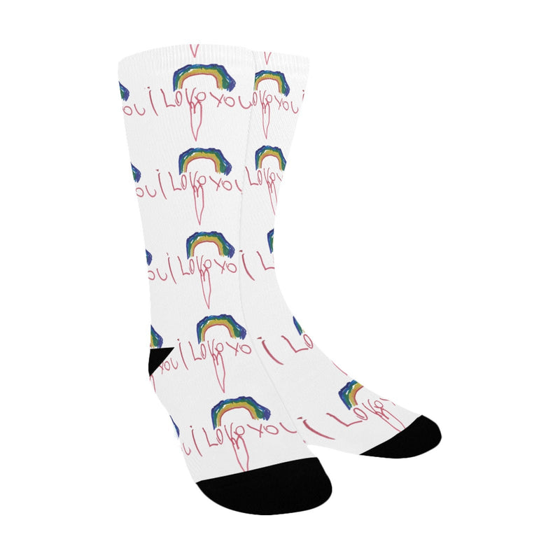 Custom Kids Drawing Socks Personalized Kids Painting Socks Kids Painting on socks