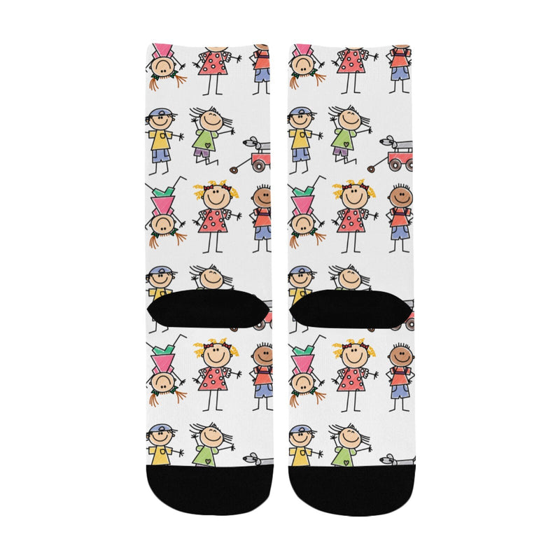 Custom Kids Drawing Socks Personalized Kids Painting Socks Kids Painting on socks