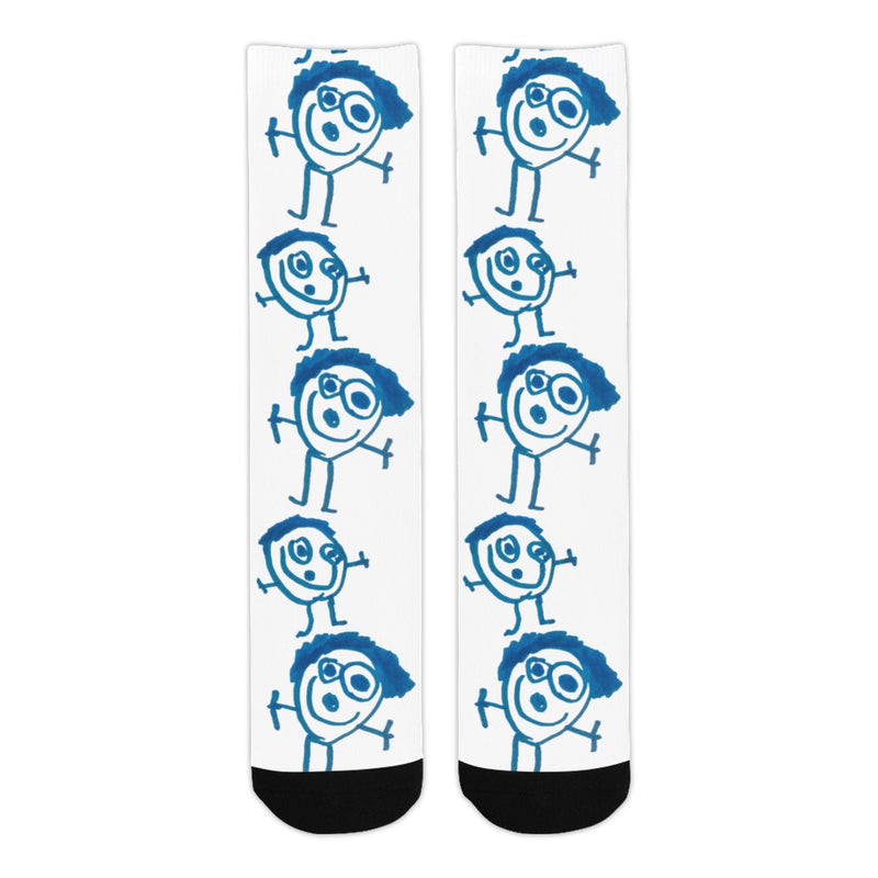 Custom Kids Drawing Socks Personalized Kids Painting Socks Kids Painting on socks