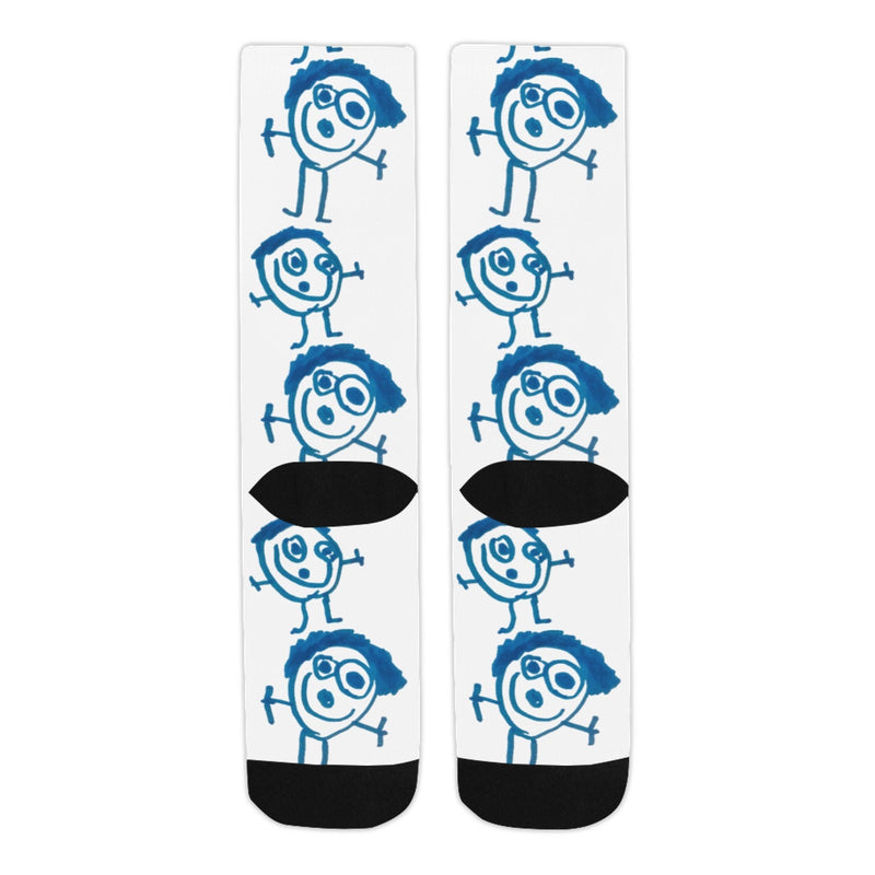 Custom Kids Drawing Socks Personalized Kids Painting Socks Kids Painting on socks