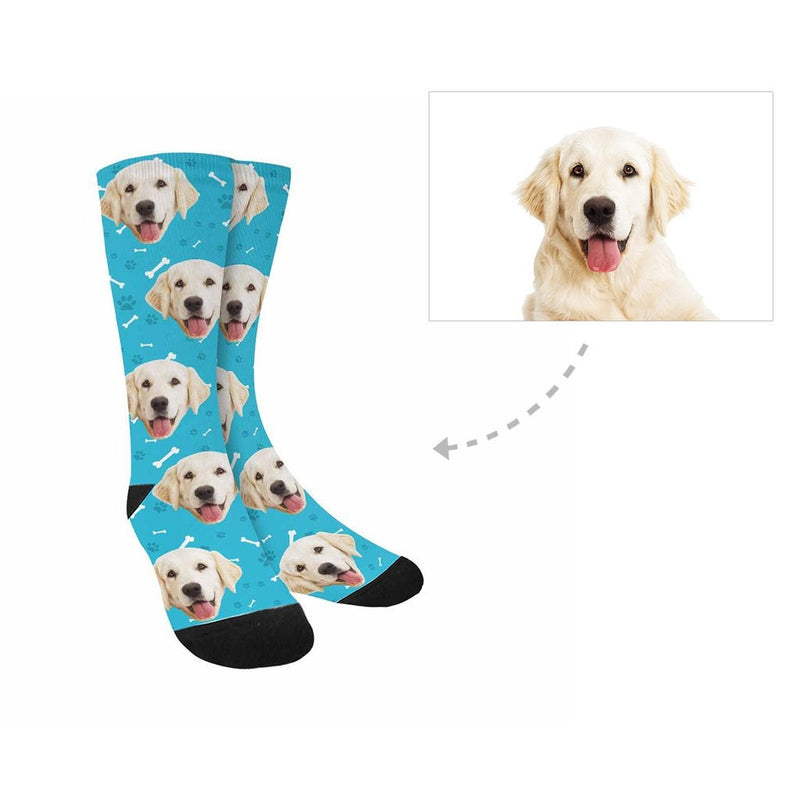 Personalized Pet Photo Socks - Keep Your Pet Close Everywhere You Go! Pet Photo Socks - Unique Keepsakes for Dog and Cat Owners