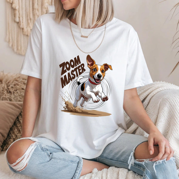 Zoom Master Jack Russell Terrier T-Shirt – Funny Energetic Dog Tee