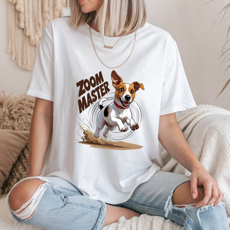 Zoom Master Jack Russell Terrier T-Shirt – Funny Energetic Dog Tee