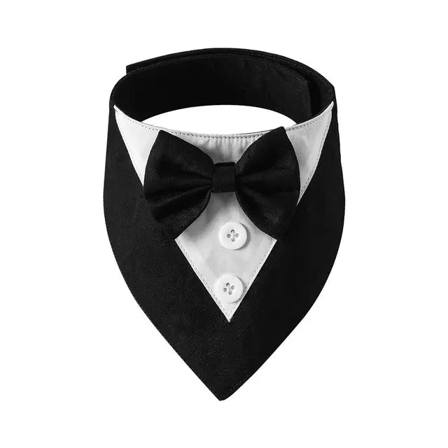 Fashionable Tuxedo Bow Tie for Pets | Elegant Formal Accessory