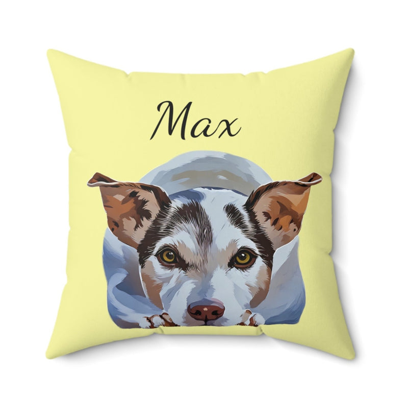 Custom Pet Pillow, Dog Pillow, Cat Pillow, Pet Cushion, Gift for Dog Lover Pet Owner, Dog Memorial Gift, Pet Portrait Pillow, Pet Memorial