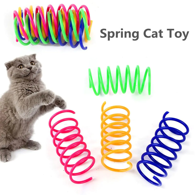 Colorful Springs Cat Pet Toy - Vibrant, Durable Entertainment for Cats