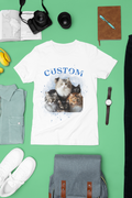 Custom Pet Photo Tees: Unique Streetwear for Dog Cat Lovers Unisex Heavy Cotton Tee T-shirt