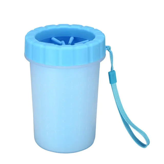 Pet Wash Cup - Paw Cleaning Solution with Soft Brushes, Durable Silicone